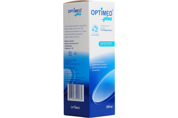 Раствор optimed plus 250мл фотография